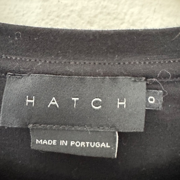 Hatch Maternity Eliza Lightweight Knit T-Shirt Maternity Short Sleeve Black XS - Picture 7 of 11